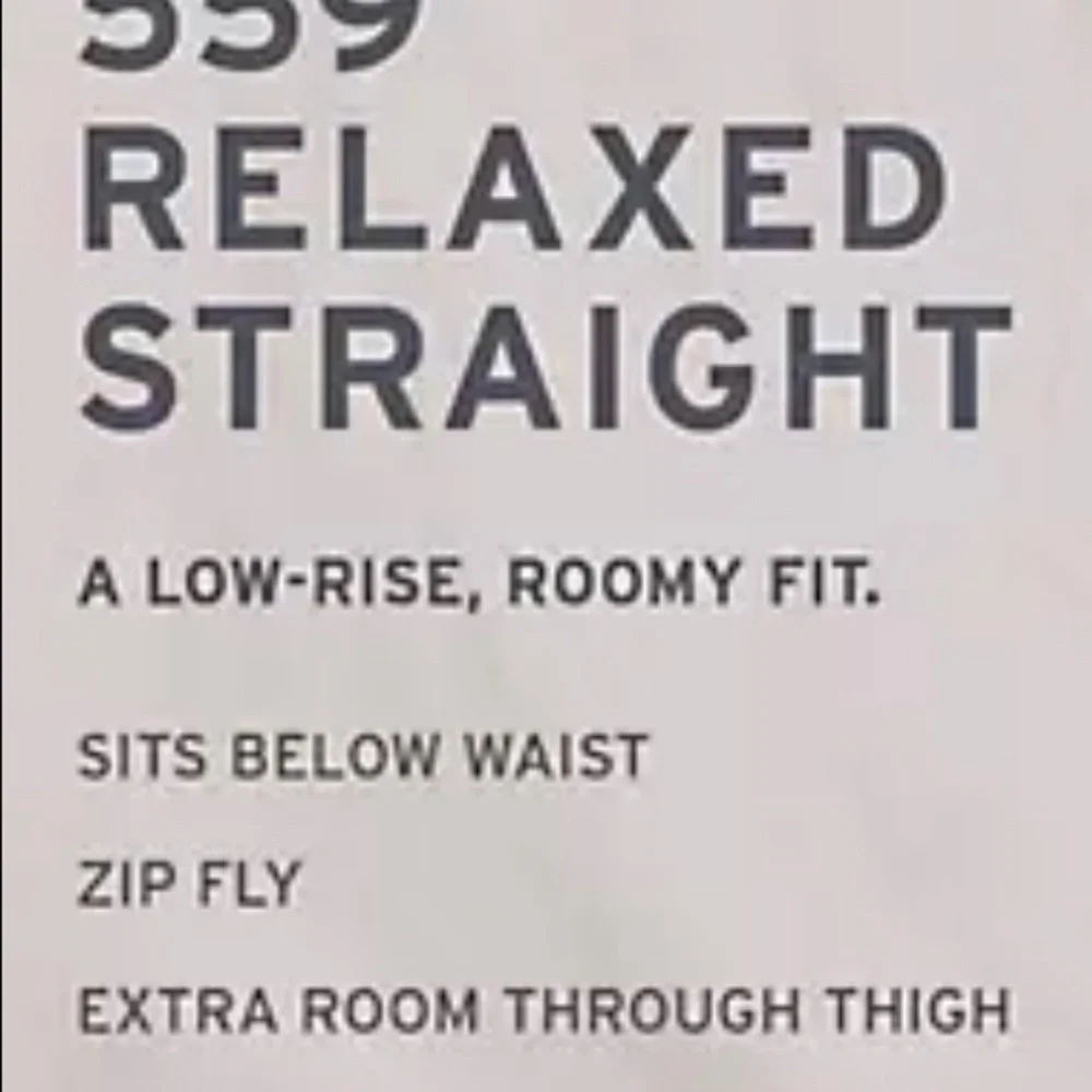 **NWT** Levi's Men's 559 Relaxed Straight Jean - Picture 4 of 5
